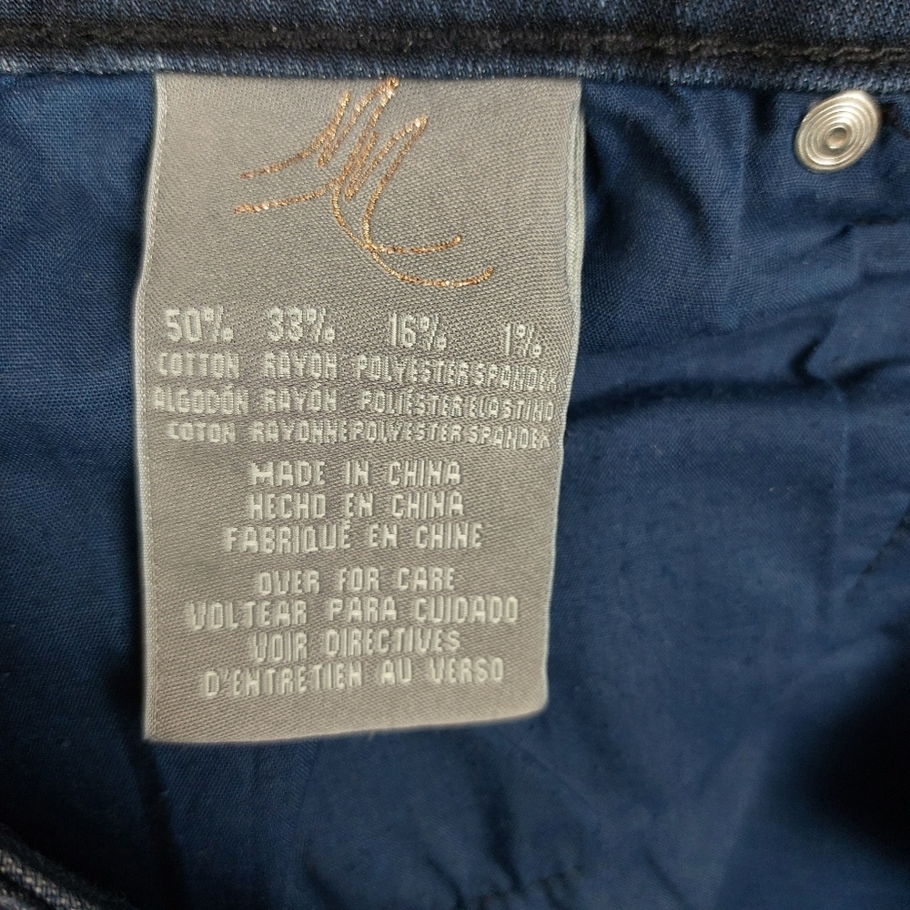 MELISSA MCCARTHY SEVEN 7 JEANS WOMENS BLUE CLASSIC SKINNY DENIM PANTS SIZE 16W - Picture 10 of 10